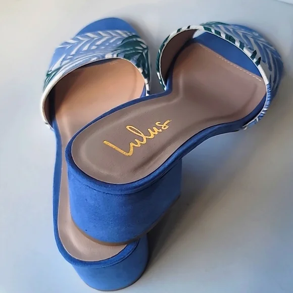 NWOB Jax Bleu Multi Print Heeled Sandals, Size 9 - Picture 8 of 8